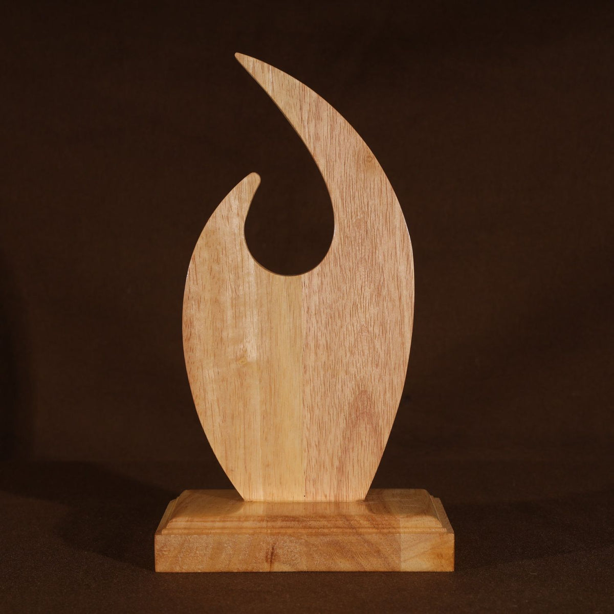 Wooden Flame Trophy