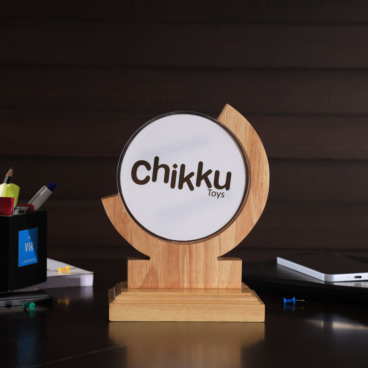 Crescent Wooden Shield