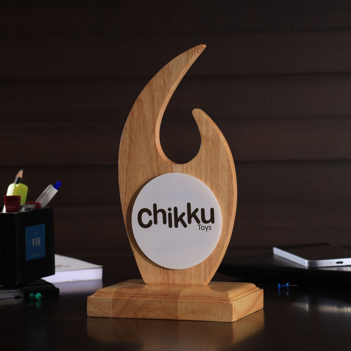 Wooden Flame Trophy
